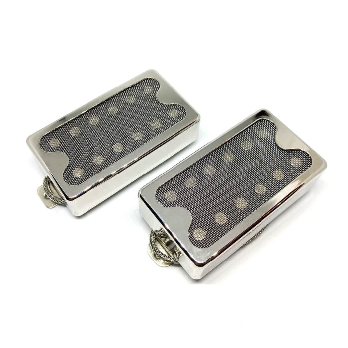 set iuso humbucker silver mesh 40 blacktop