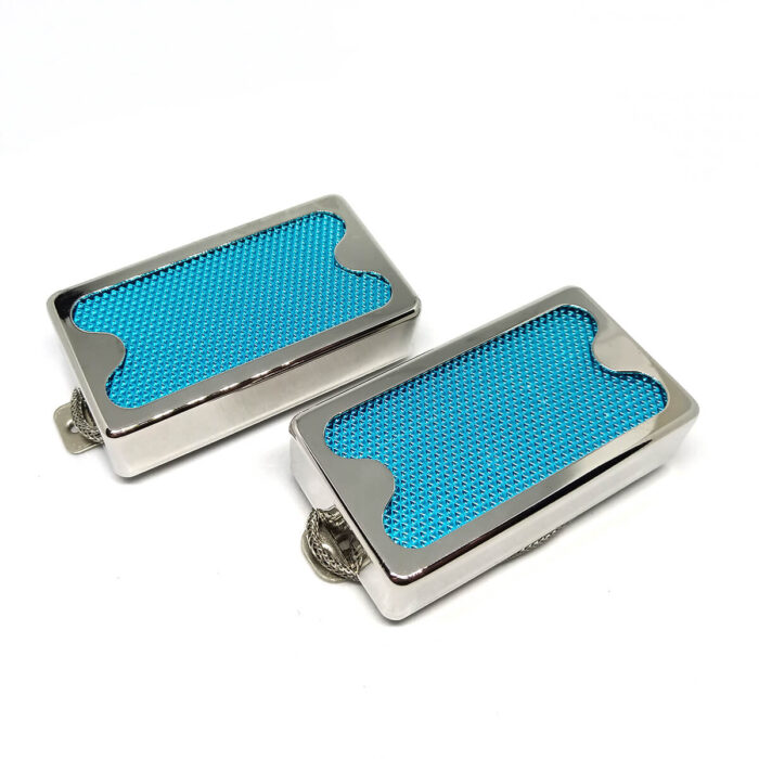 set iuso humbucker blue foil blacktop cover