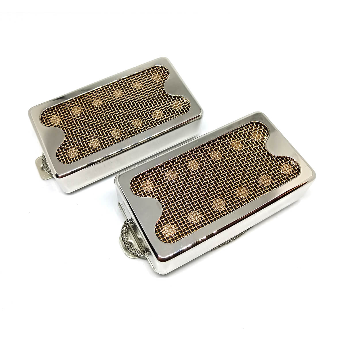 set iuso humbucker gold mesh blacktop cover