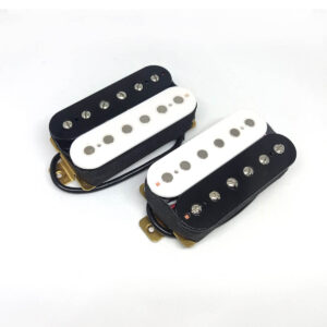 set iuso humbucker brass reverse zebra white black