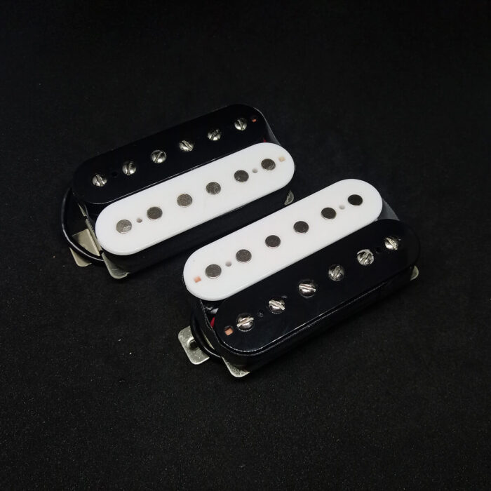 iuso humbucker nickel silver reverse zebra white black set