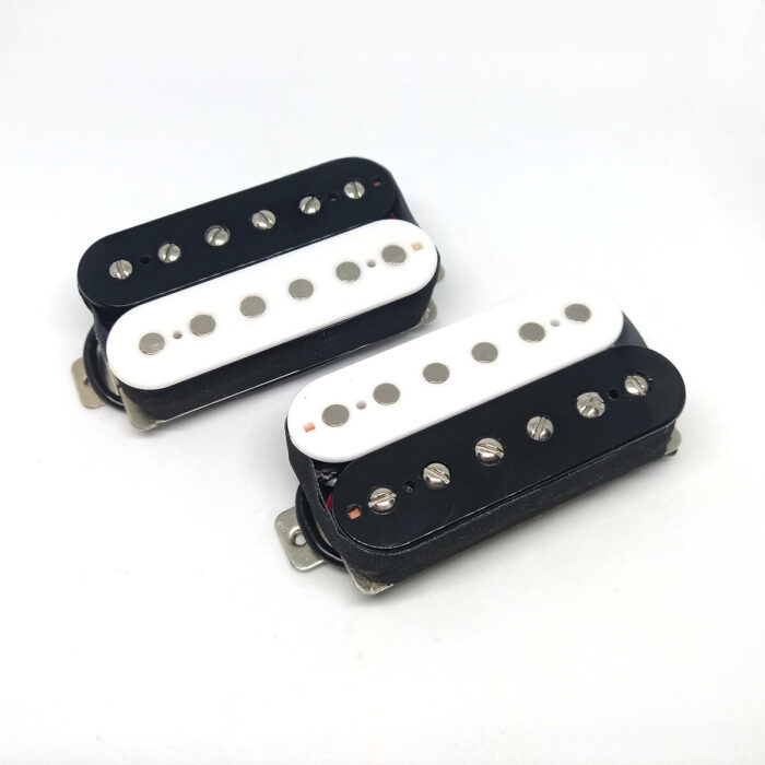 iuso humbucker nickel silver reverse zebra white black set