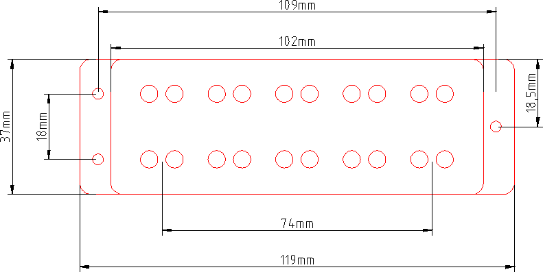 Dimensioni pickup iuso YMHDJBA55 ponte